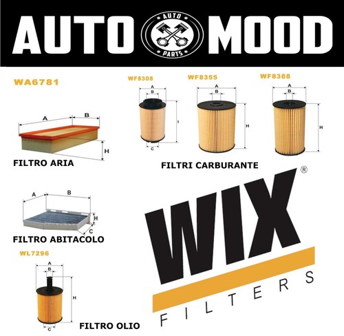 Kit filtri tagliando wix - filtri,