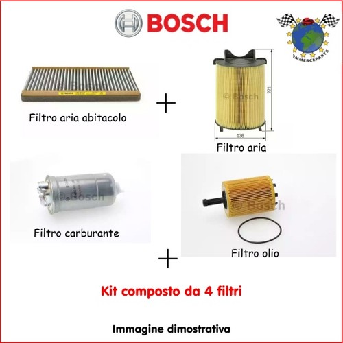 Kit filtri tagliando bosch - 4,